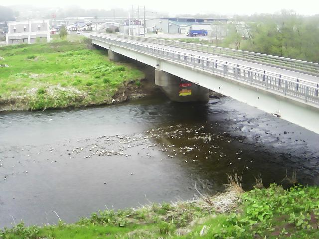 国道5号線(長万部～函館)の路面状況ライブカメラ「落部川･落部橋」の平常時のサンプル画像