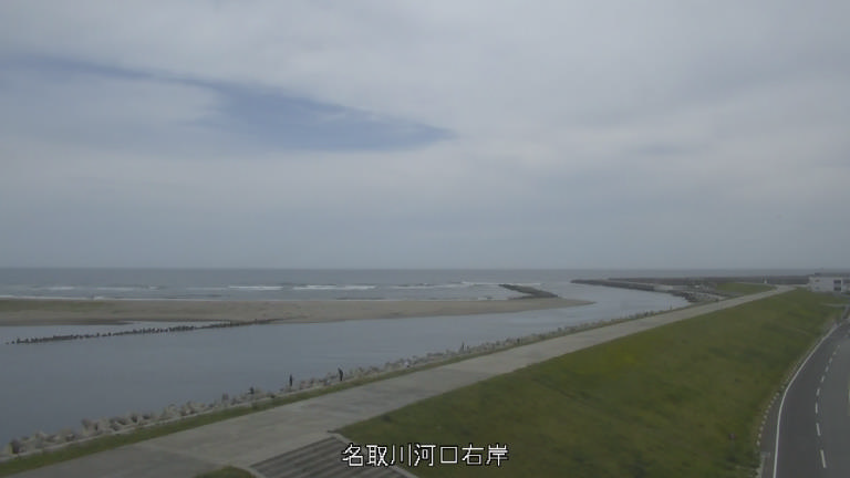 宮城県の海ライブカメラ｢18閖上(名取川河口右岸)｣のライブ画像
